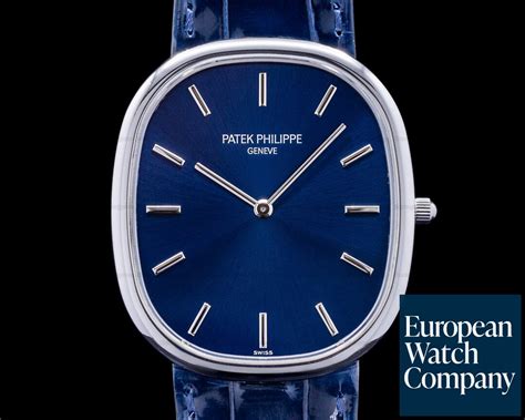 patek ellipse blue face|patek philippe gold ellipse.